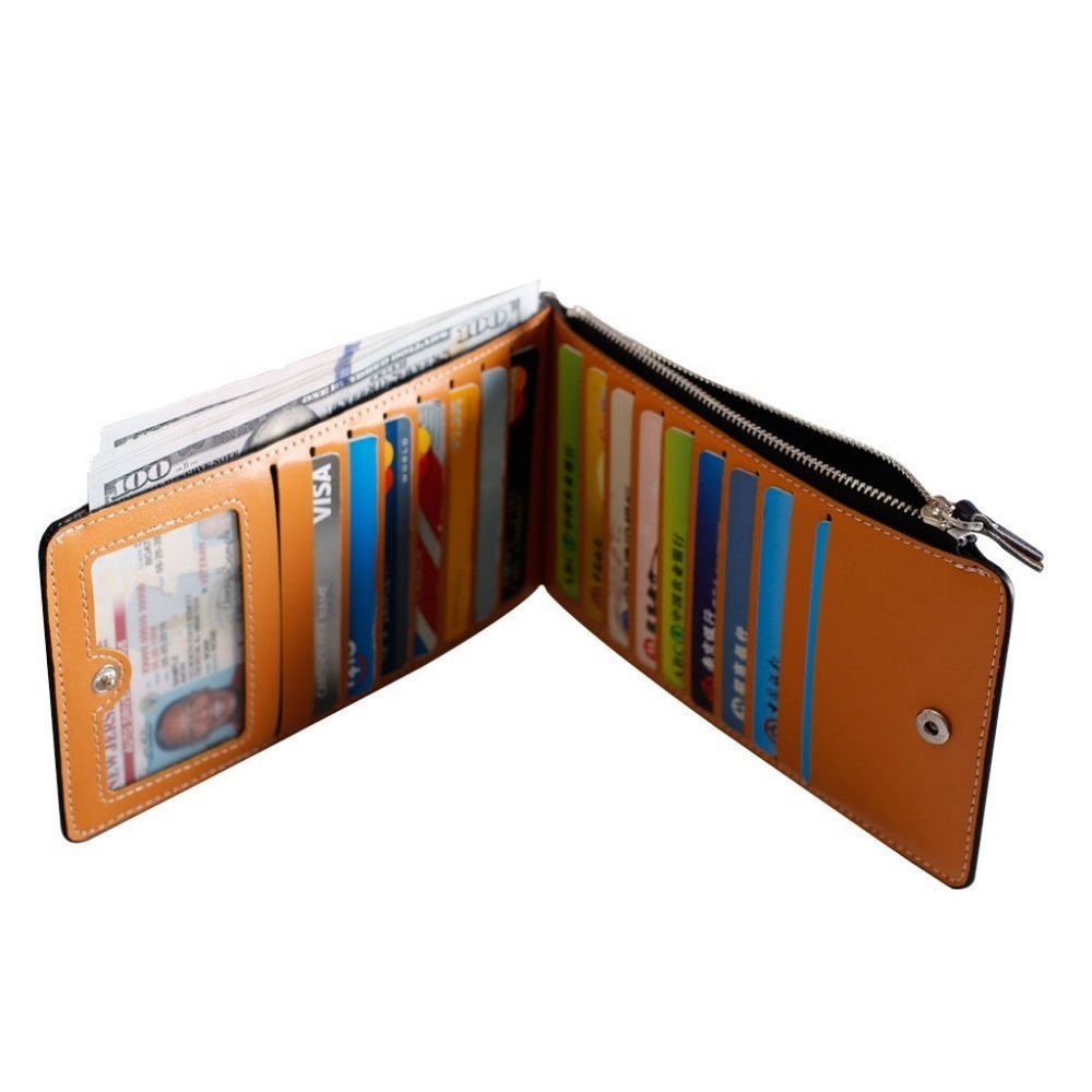 Womens Thin Bifold Phone Wallet Cards Organizer - Picture 3 of 6